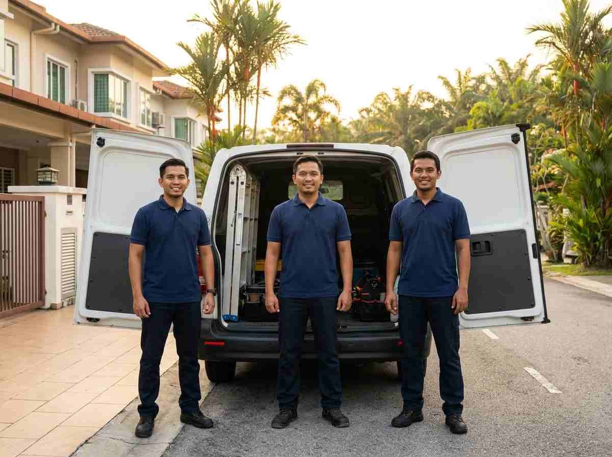 United Aircond Services team in Johor Bahru